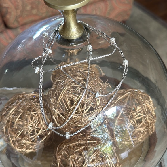 BRIGHTON NECKLACE LONG SILVER W/ CRYSTAL STONE STATIONS - Picture 7 of 13